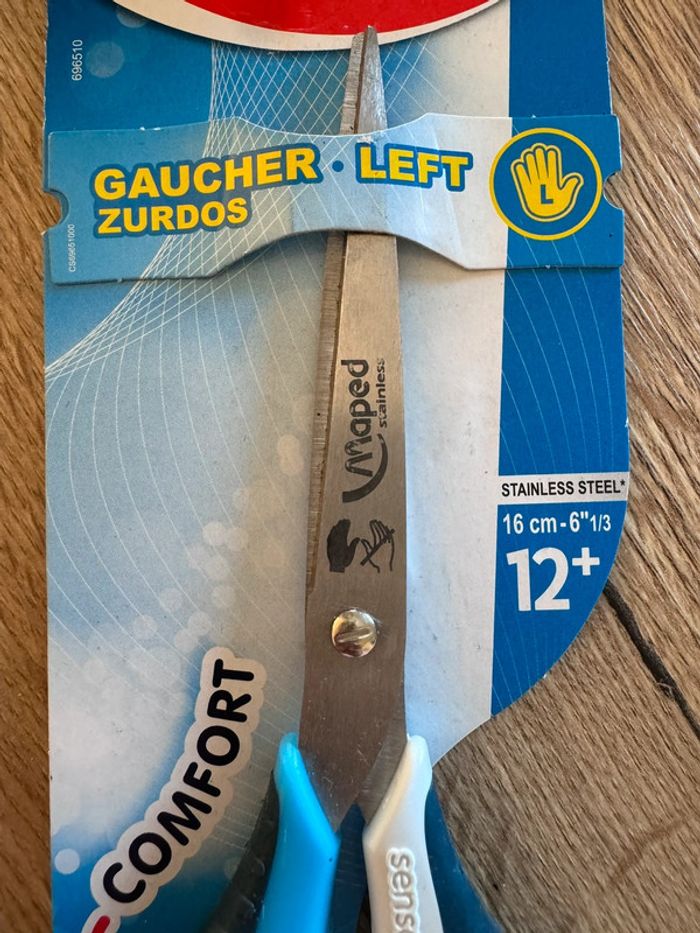 Ciseaux pour gaucher Maped 16 cm Sensoft 3D - photo numéro 2