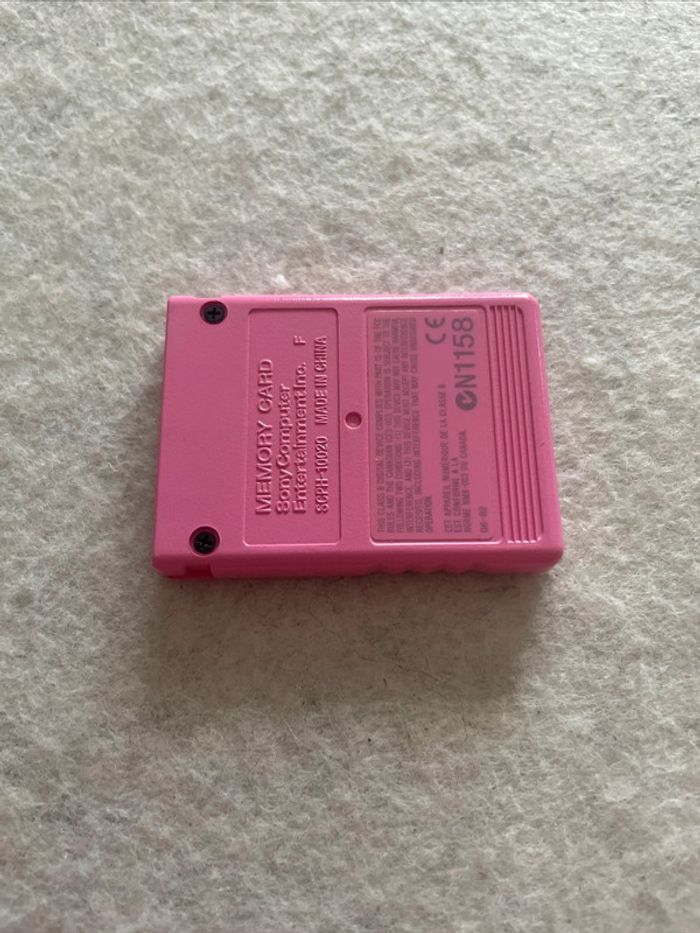 Carte Memoire Officiel memory card 8MB Rose Pink Sony Playstation 2 - photo numéro 7