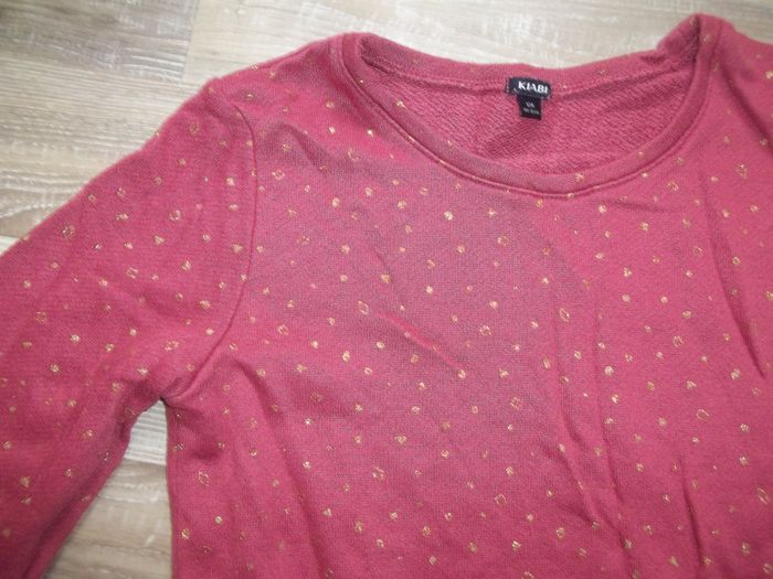 Robe sweat brique et dorée Kiabi 12 ans - photo numéro 2