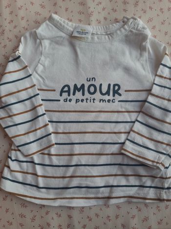 Tee shirt manches longues 6mois