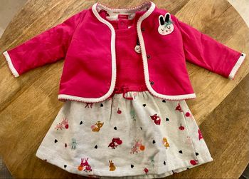 Ensemble Catimini 9 mois (71 cm) – robe manches longues + gilet