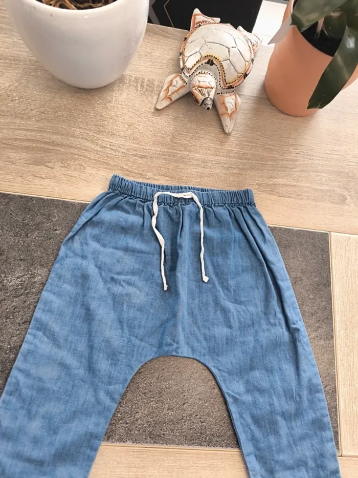 Pantalon léger coupe sarouel garçon 12 mois Cyrillus - photo numéro 5
