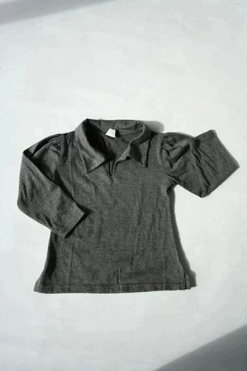 Polo gris Ptit Mome 4 ans