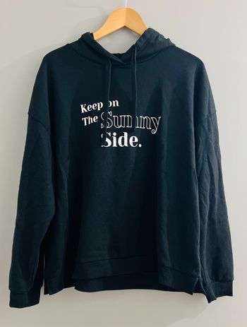Sweat à capuche femme noir TEX Taille XXL