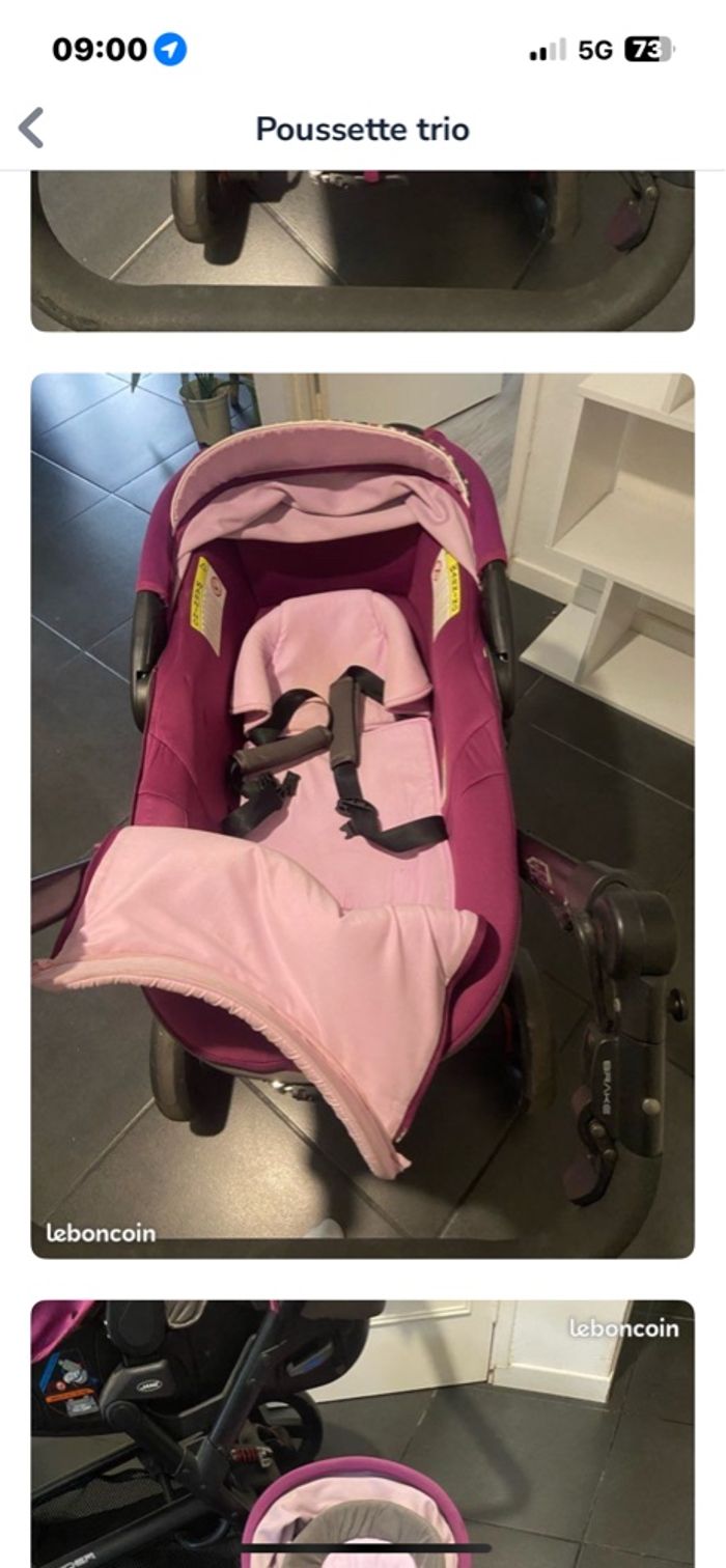 Poussette violette - photo numéro 2