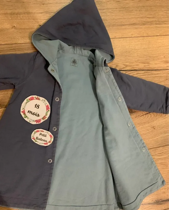 Manteau / Cape Petit bateau 18 mois - photo numéro 2