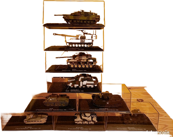 Lot 9 Chars de Collection 1/72 - Histoire & Blindés