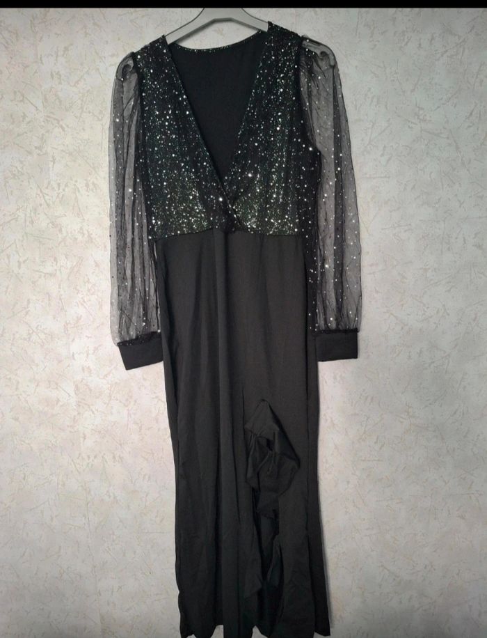 Magnifique robe noire de cérémonie taille XL 44 - photo numéro 2