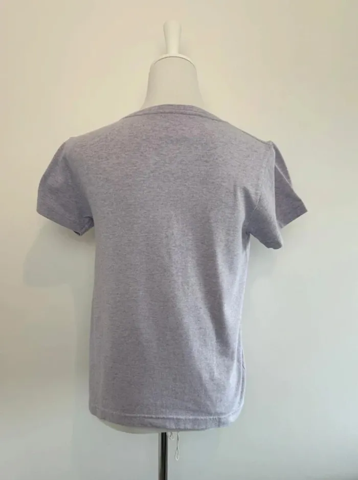 T-shirt APC femme mauve clair chiné taille S comme neuf - photo numéro 4
