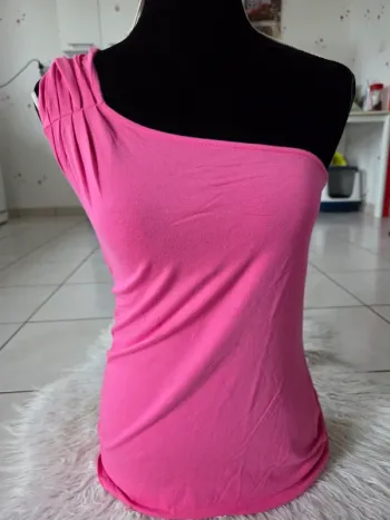 Haut asymétrique femme T 42 44 Rainbow