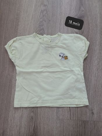 T-shirt fille snoopy 18 mois