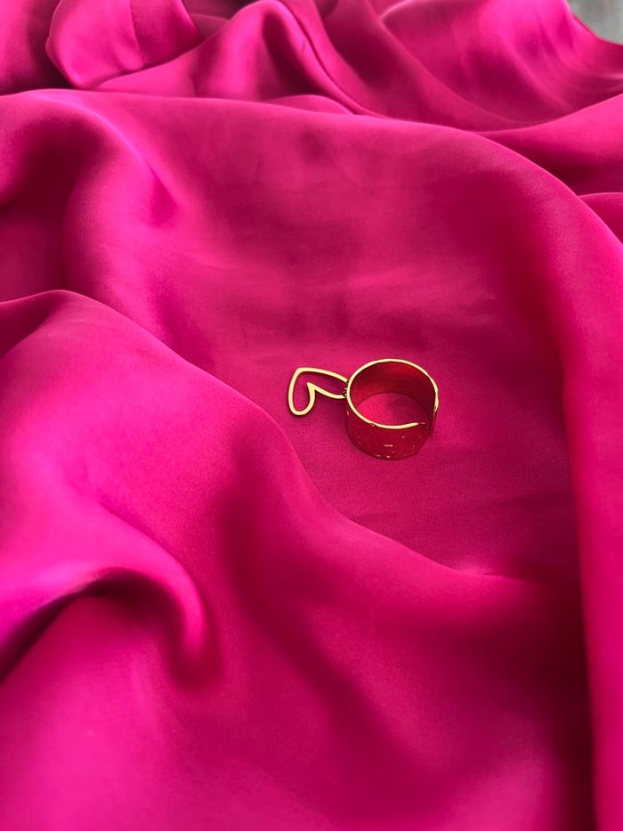 Bague tendance cœur acier inoxydable - photo numéro 2