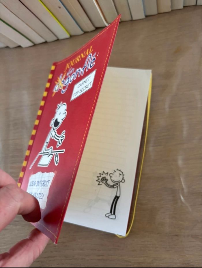 Lot de 18 tomes le journal d’un dégonflé et le carnet top secret