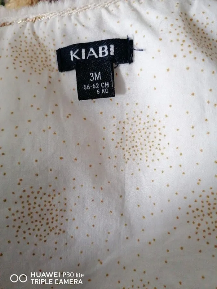 Gilet sans manche Kiabi – 3-6 mois – Blanc - photo numéro 3