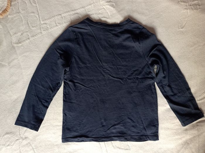 Tee-shirt manches longues bleu marine garçon 5 ans Dpam - photo numéro 2