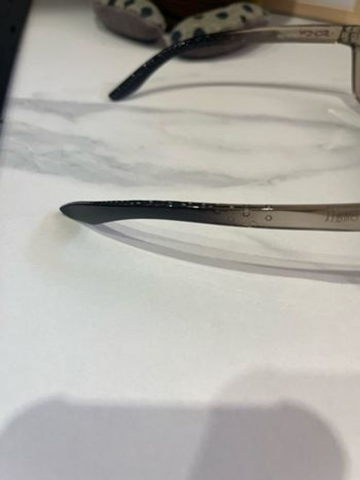 Lunette soleil transparente ambré effet miroir multicolore - photo numéro 5