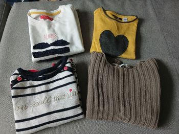 Lot pulls fille 5 ans