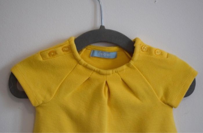 Robe manches courtes jaune 3 mois - photo numéro 2