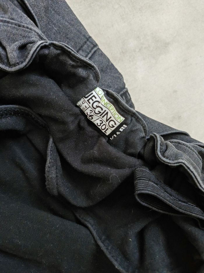 Jeans grossesse noir slim élastique S - photo numéro 2