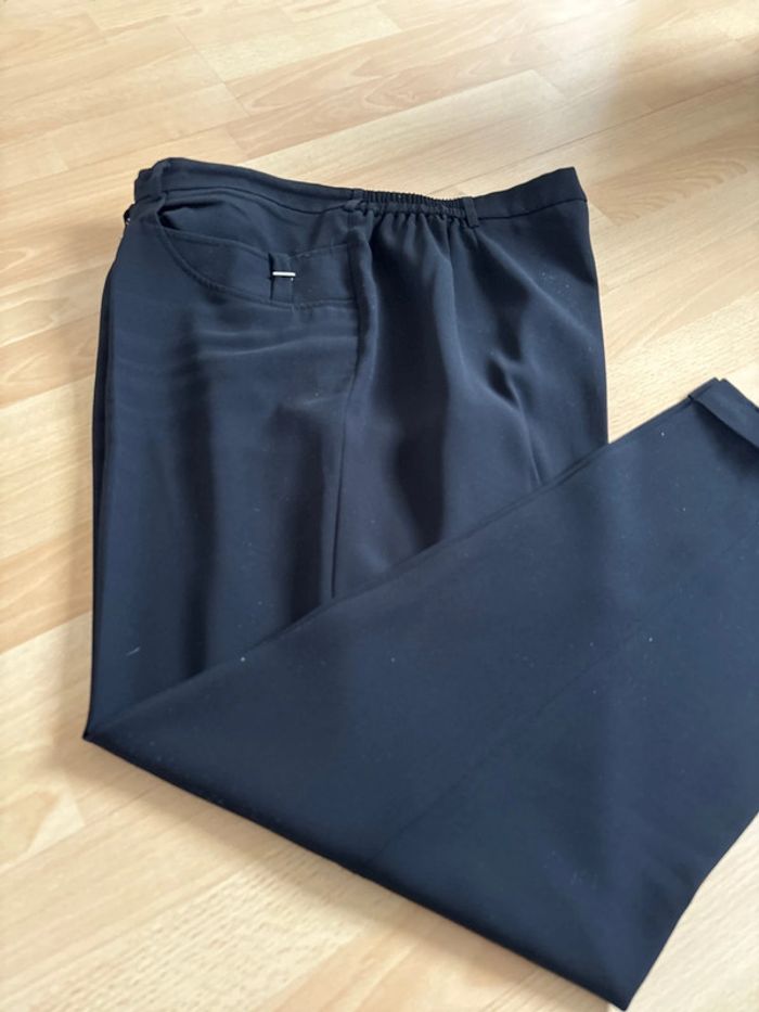Pantalon carotte fluide Christine Laure noir 52 - photo numéro 2