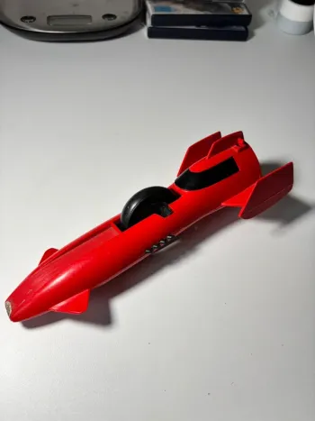 Jeux jouet ancien vintage  Meccano Triang Gyro Jet Laker Special 401 Voiture Fusee Rouge Annees 70