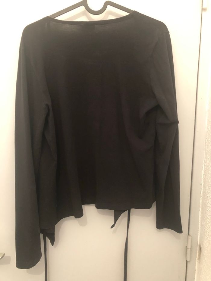 Blouse cache cœur noir cyrillus taille 38 - photo numéro 2