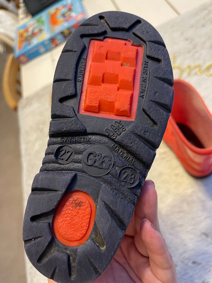 Botte de pluie en caoutchouc rouge - G&G - photo numéro 7
