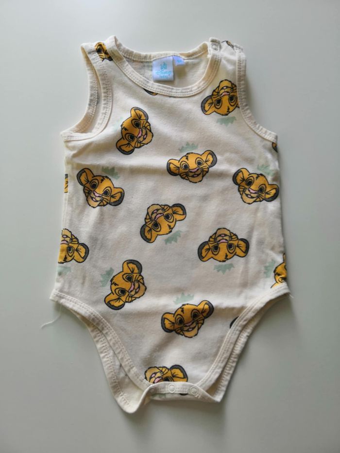 Lot de 2 bodies sans manches "Le Roi Lion, Simba" 9 mois (71 cm) Disney Baby - photo numéro 4