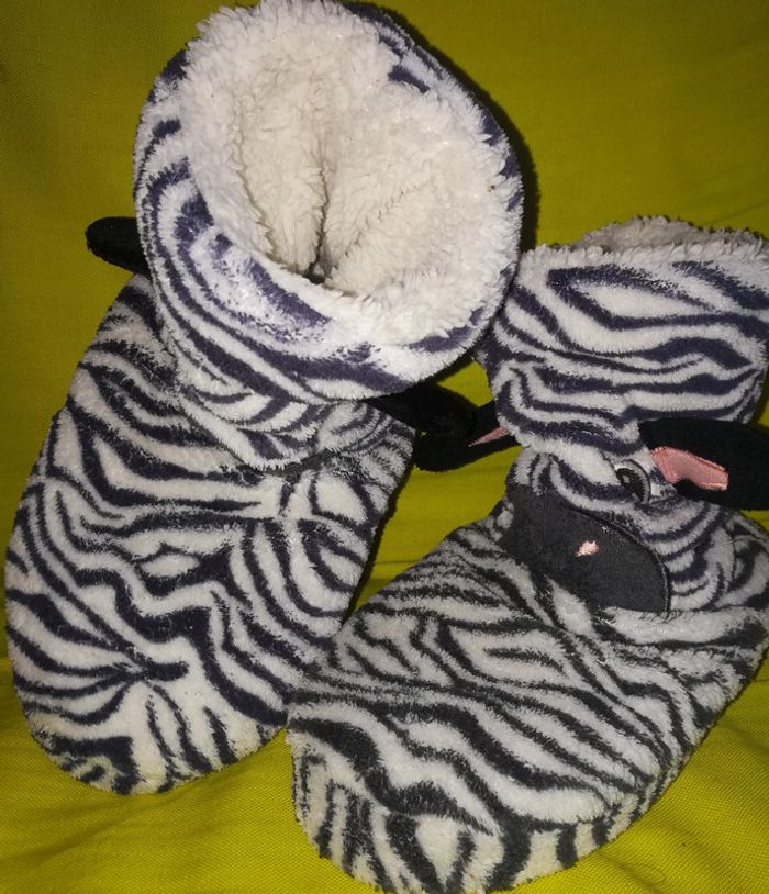 Pantoufle zébré