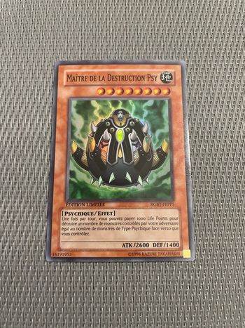 carte yu-gi-oh! maître de la destruction psy rgbt-frpp5 - édition limitée