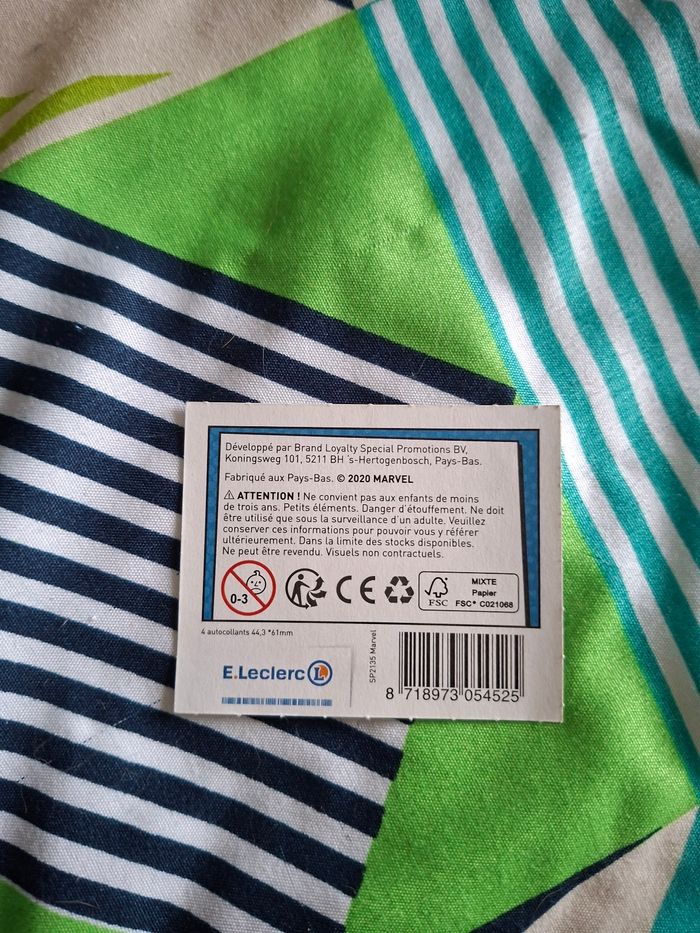 Carte Marvel leclerc 140 - photo numéro 2