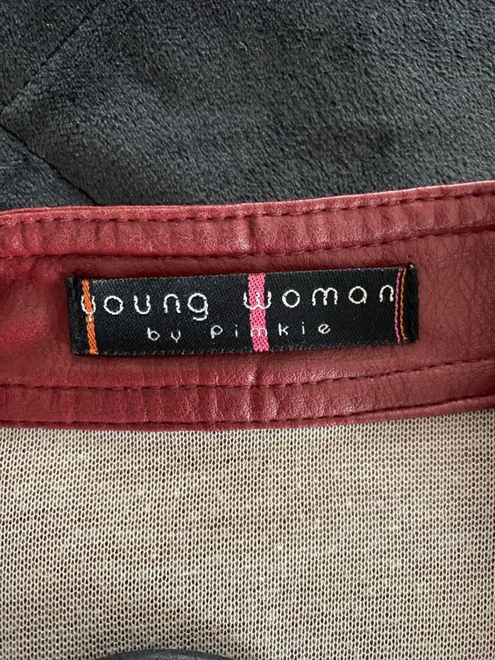 Veste rouge taille 38 très bon état - photo numéro 3