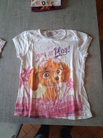 T-shirt manches courtes 6ans nickelodéon pat patrouille