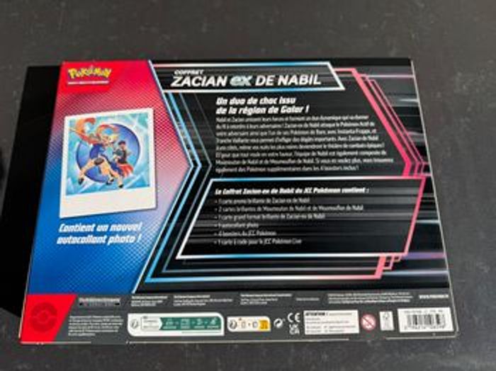 Coffret Pokémon Zacian Ex de Nabile EV09 Aventure Ensemble Neuf FR - photo numéro 2