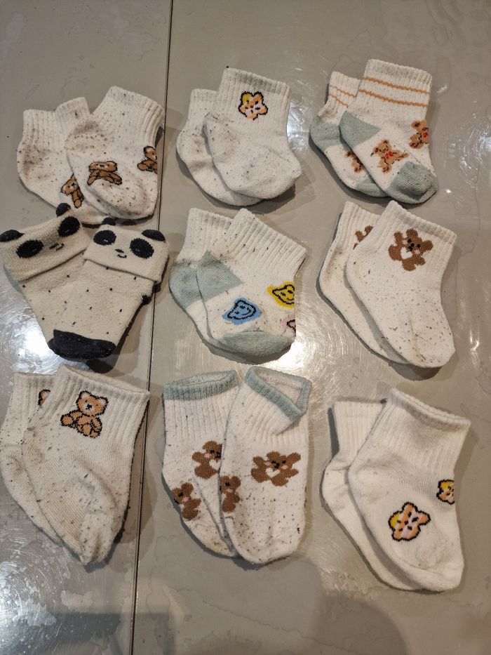 Lots chaussettes 0-3M