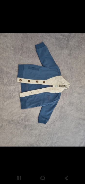 Gilet bleu gris C&A