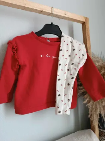 Ensemble Kiabi 18 mois rouge