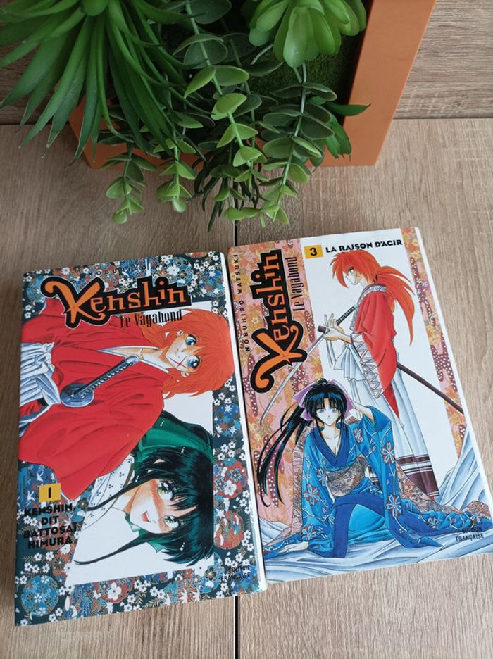 Lot 2 Manga Double Kenshin Le Vagabond (n° 1/2/3/4) - photo numéro 3