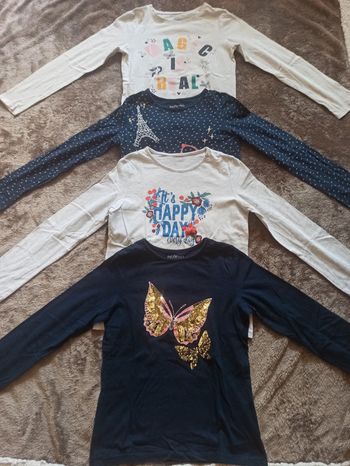 Lot de 4 t-shirts manches longues