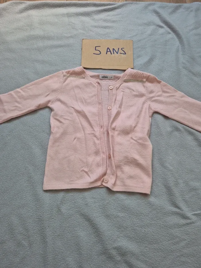 Gilet fille gemo 5 ans