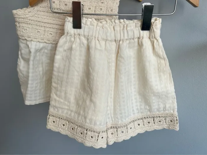 Ensemble top + short Zara fille 2-3 ans neuf - photo numéro 4