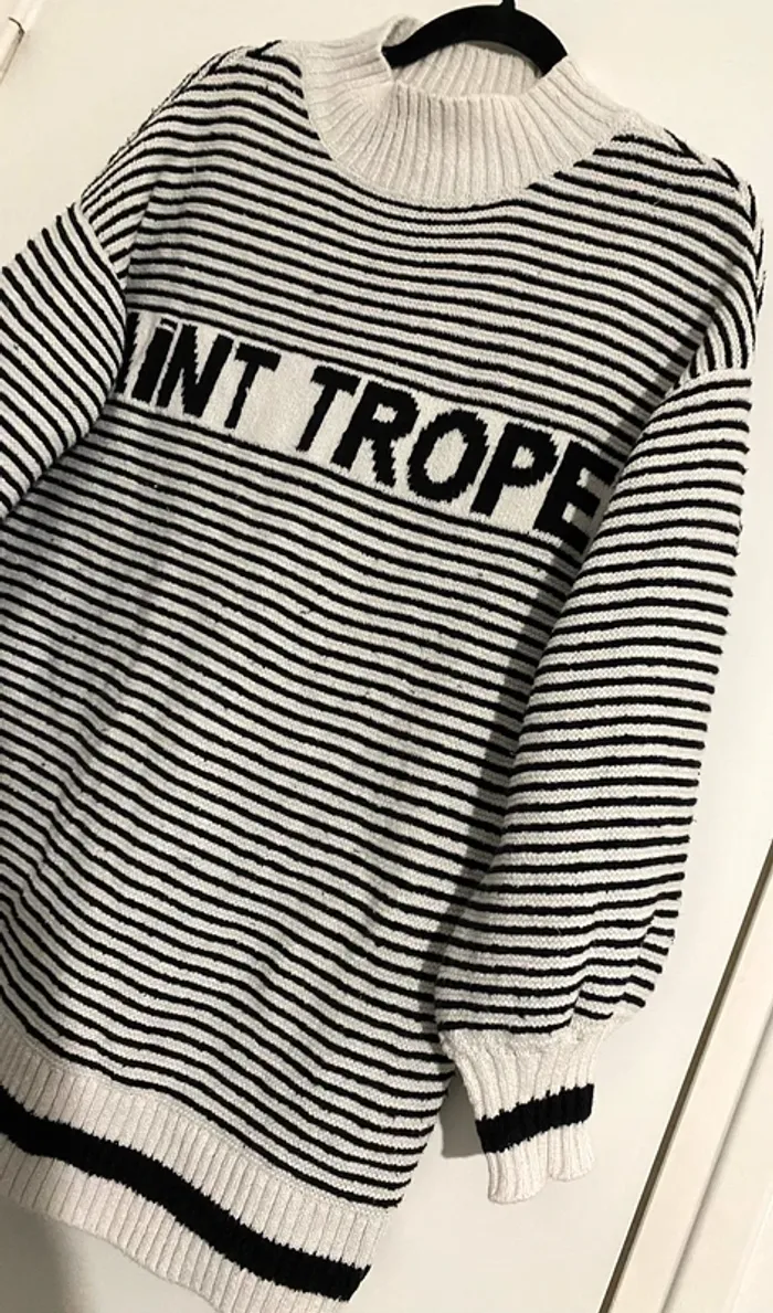 Pull Long Rayé Mango - photo numéro 3