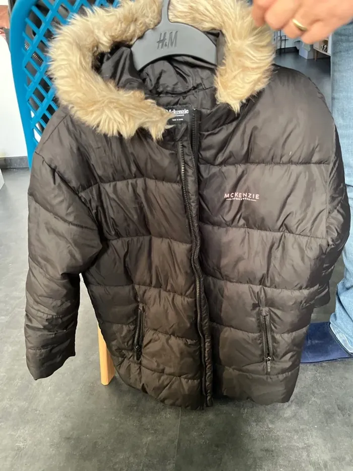 Parka noir Mackenzie 12às