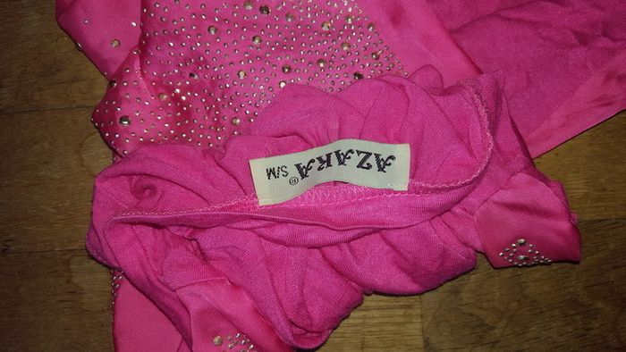 Top Rose Strass Taille S-M - photo numéro 5