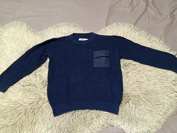Sweat mailles bleu marine
