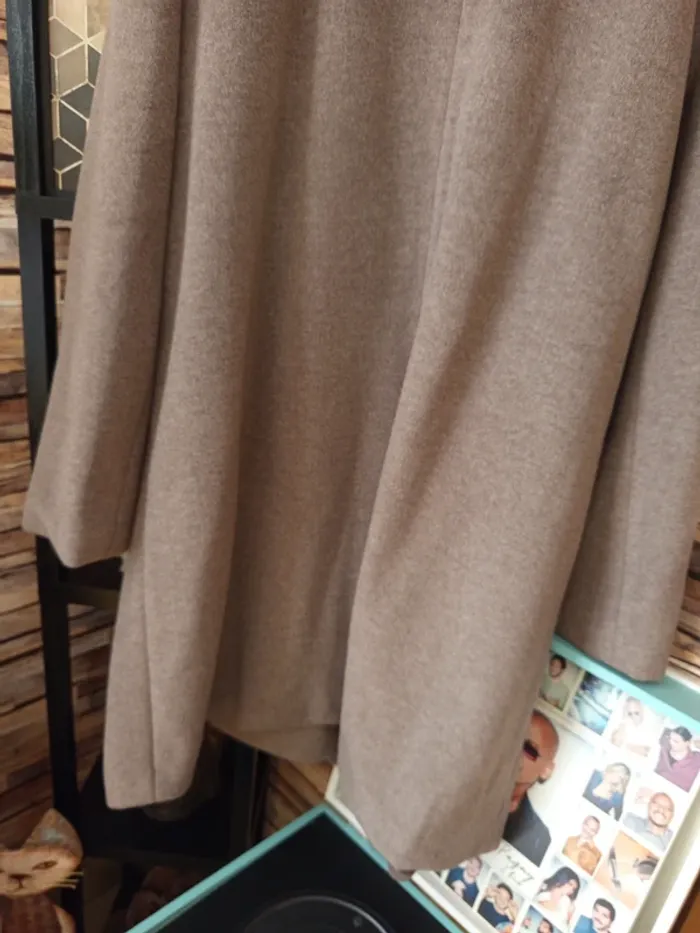 Manteau long tout doux gris - photo numéro 13