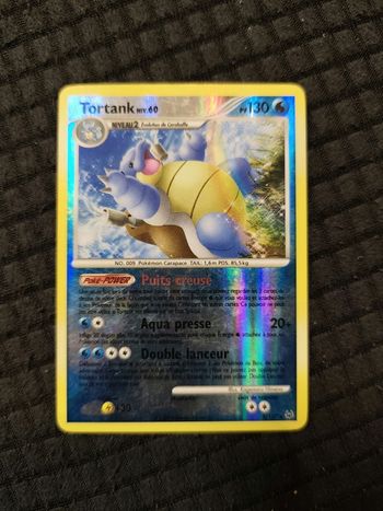 Carte pokémon Tortank niv 60 2/127 reverse platine