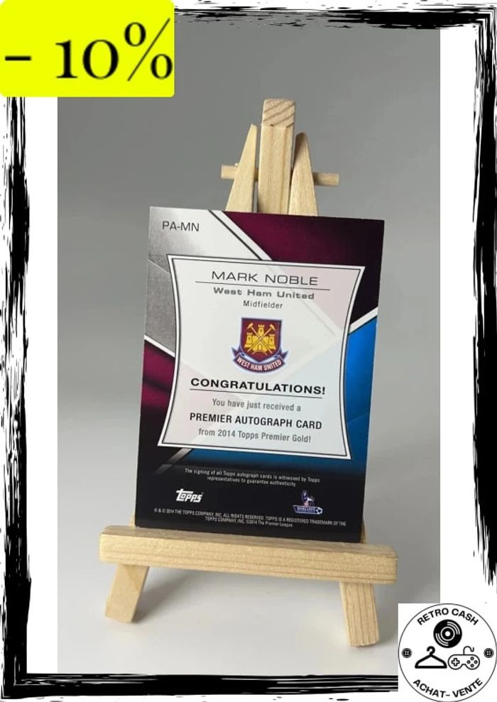 mark noble 2014 topps pa-mn autograph - photo numéro 5