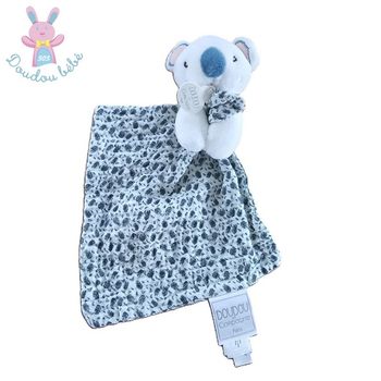 Doudou plat Koala Yoca blanc et lange DOUDOU ET COMPAGNIE