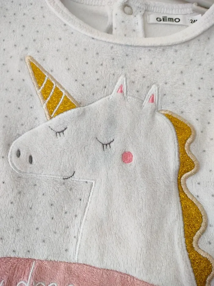 (a) pyjama Licorne Gémo 24mois - photo numéro 5
